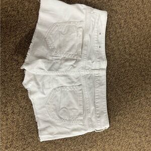 American eagle jean shorts in white size 10 stretch